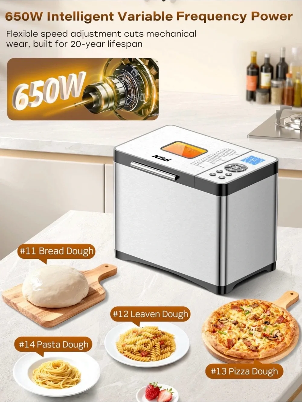 Stainless Steel Bread Maker KBS Bread Machine NWOB